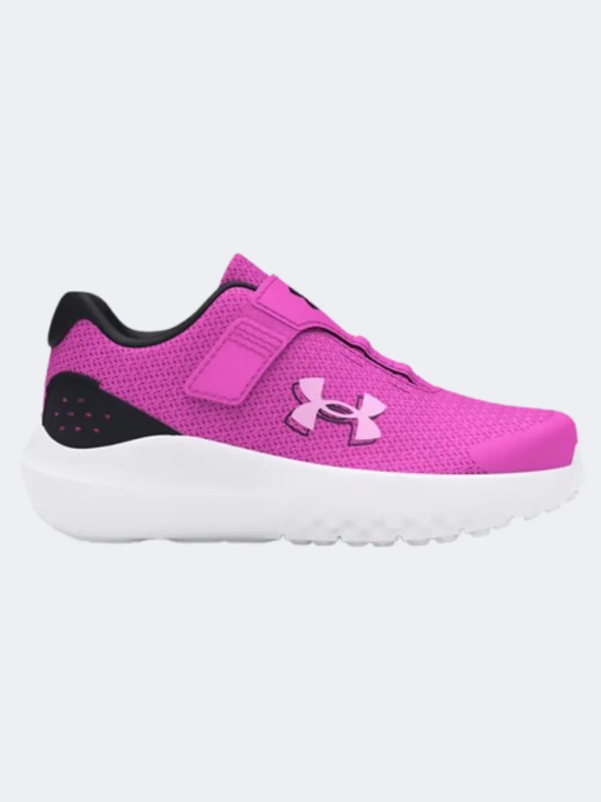 Under Armour Ginf Surge 4 Ac Infant-Girls Running Shoes Magenta/Black